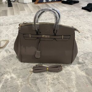 Elegant Taupe Handbag